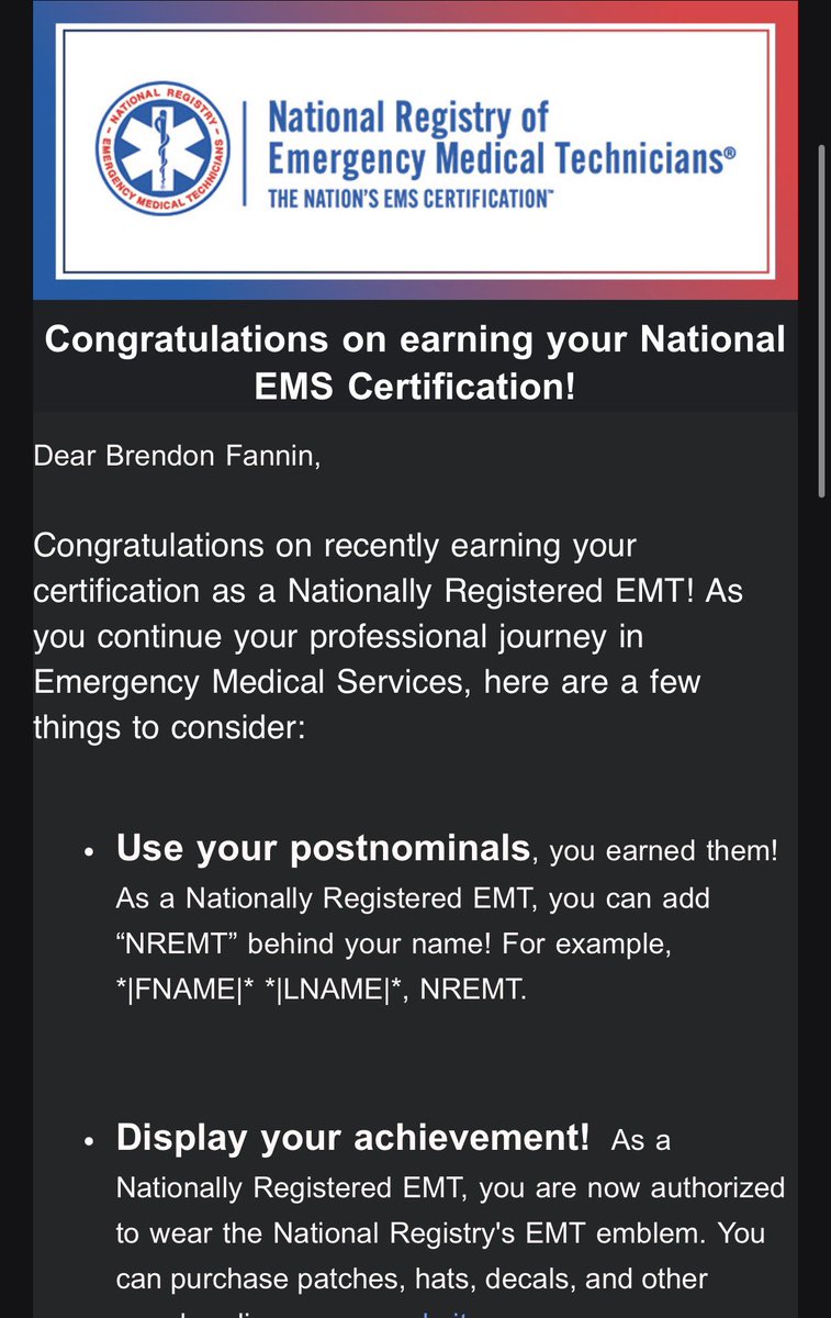 chasingstorms01's tweet image. Officially a certified EMT now !