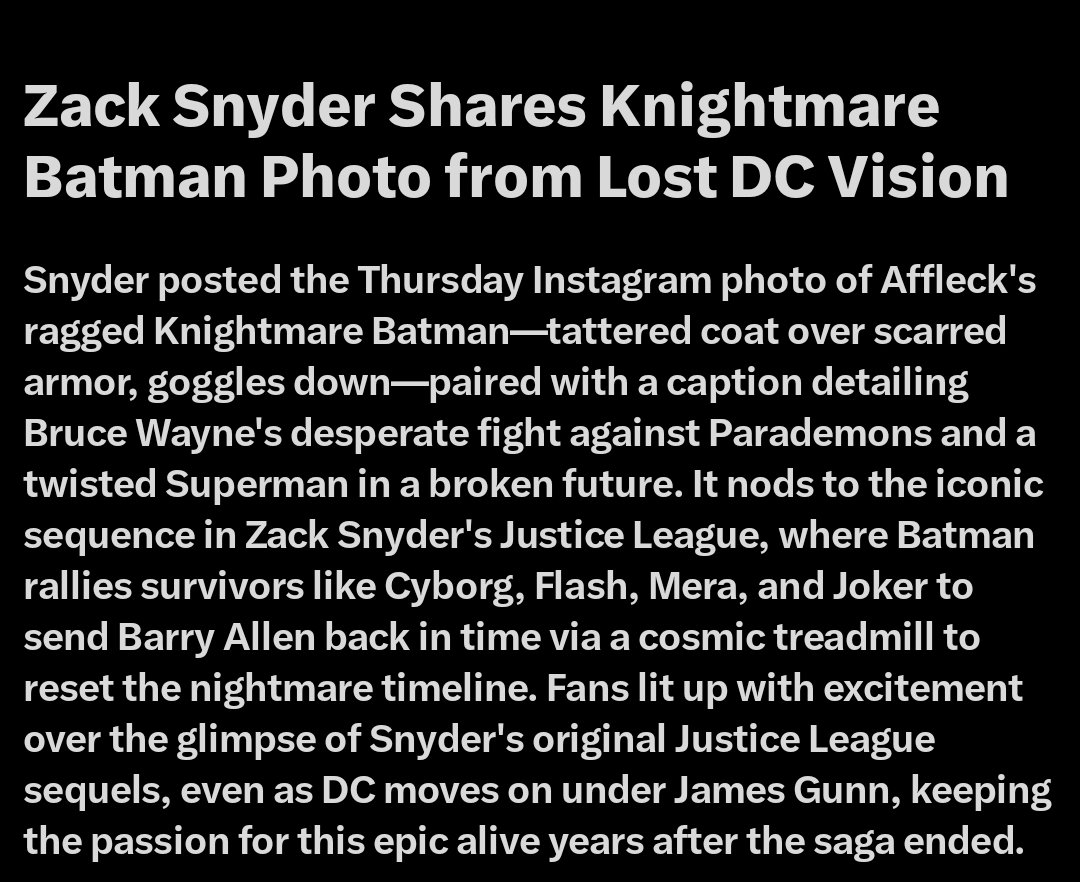 DarkKnightsFan's tweet photo. Trending already π
#SnyderVerse #EndTheKnightMare https://t.co/gzMMFO63cl