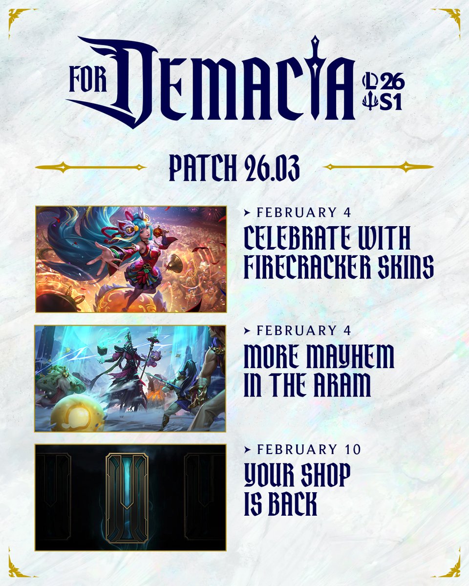 For honor... For justice... For Demacia 🪽 Prepare for battle in Season One 2026!