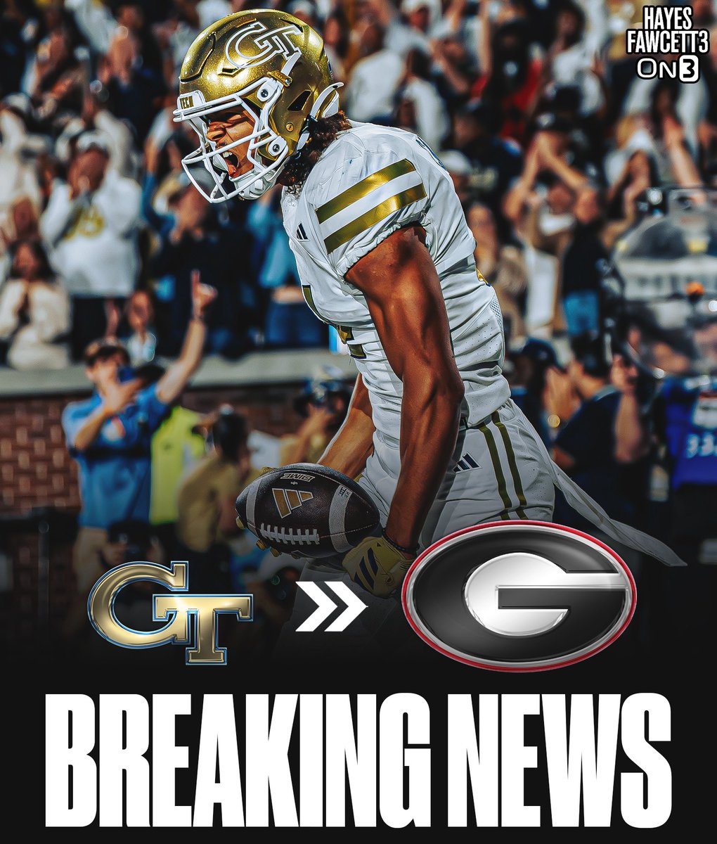 Hayesfawcett3's tweet image. BREAKING: Georgia Tech transfer WR Isiah Canion has Committed to Georgia, he tells @On3Sports

This season he totaled 33 receptions for 480 yards and 4 TDs

He’ll have 2 years of eligibility left 

on3.com/transfer-porta…