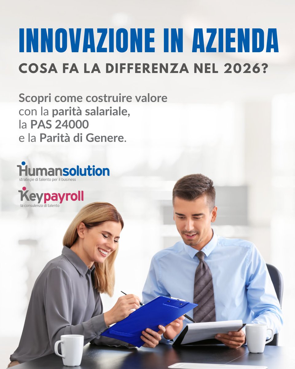 🔎 La #compliance oggi non è solo un insieme di pratiche da rispettare.🚀 È una #strategia per rendere le aziende più forti, attrattive e competitive.
 
 🎯 #Humansolution e #Keypayroll affiancano le imprese con una consulenza mirata, scopri come! 
👉 humansolution.it/compliance-202…