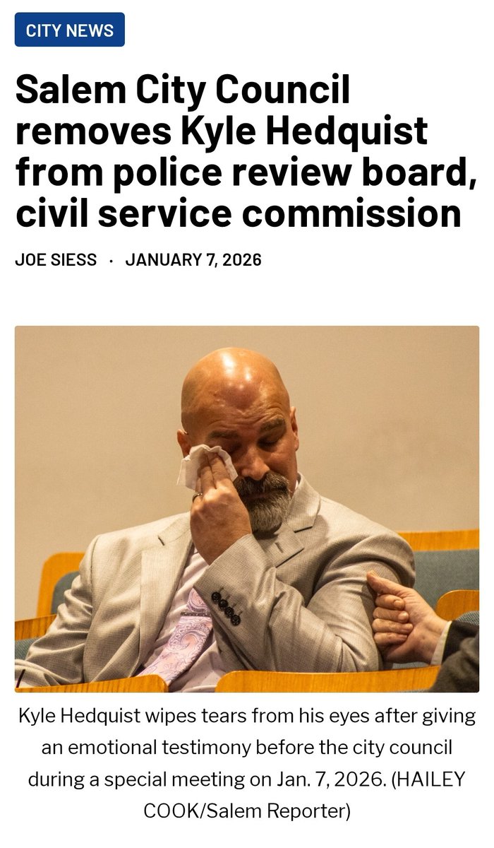 BigKenize's tweet photo. I wonder what his victim would say....  oh that's right, she's unalive because of him.  His tears mean nothing to me.  #SalemNews #salem #Oregon https://t.co/r3LlNQodEh