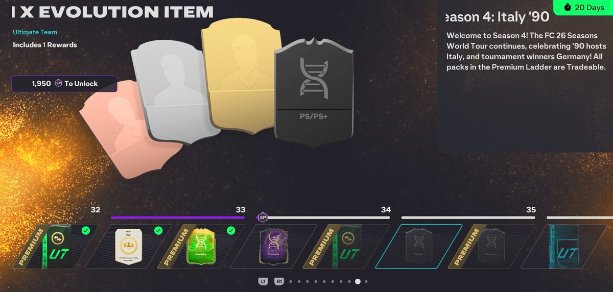 🚨 OVER 11K XP ADDED TODAY 🚨

𝗨𝗹𝘁𝗶𝗺𝗮𝘁𝗲 𝗧𝗲𝗮𝗺 (𝟳𝟰𝟬𝟬 𝗫𝗣):
▪️Assist 3 Through Balls
▪️1 Clean Sheet
▪️Play 10 with 3 Germans 
▪️Score 10 with a Seria A Player
▪️Play 25 games (5 Rush/Live Events/Rivals) - the last 10 can be any mode

𝗠𝗮𝗻𝗮𝗴𝗲𝗿