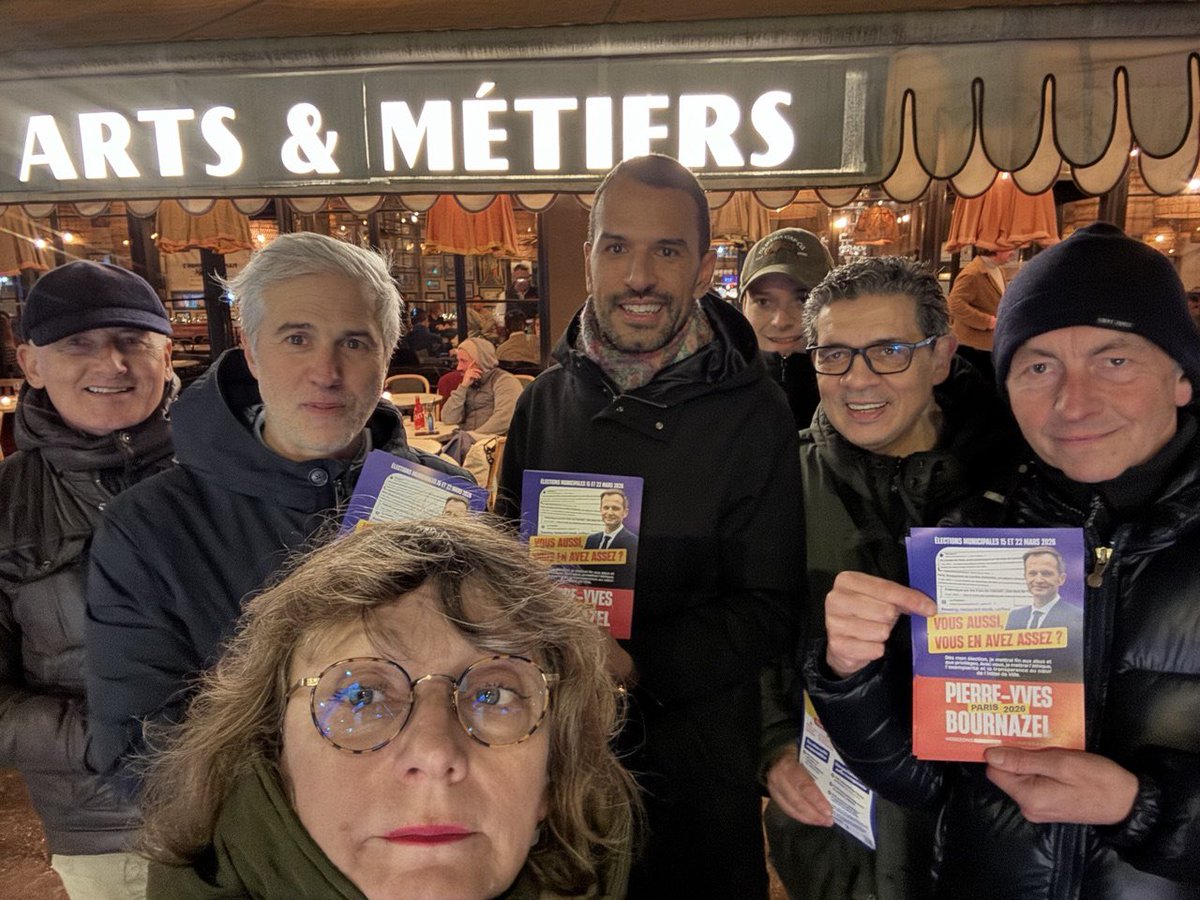 Pyb_Paris1234's tweet image. Ⓜ️ Ce soir à la station Arts et Métiers #ParisCentre avec 1️⃣ question simple pour les Parisiens : à qui voulez-vous confier 10 milliards de budget annuel ? 

Probité, traçabilité dès le 1er € dépensé, plan d’éco. ambitieux de 4 milliards sur la mandature : c’est @pybournazel !