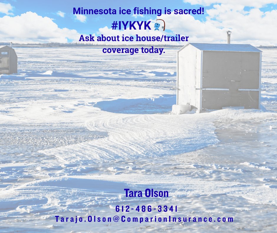 Tara_LibertyMut's tweet photo. Is your ice house insured? If not, message me today https://t.co/MPgY7GGYUK