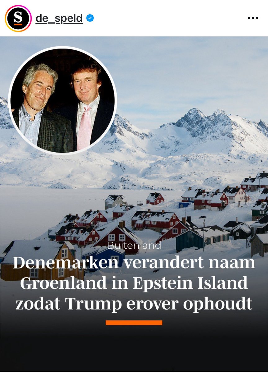 PiktsLT's tweet photo. Danija pakeitė Grenlandijos pavadinimą į Epšteino salą, kad Trumpas nustotų apie ją kalbėti. https://t.co/FlX07TE7iZ
