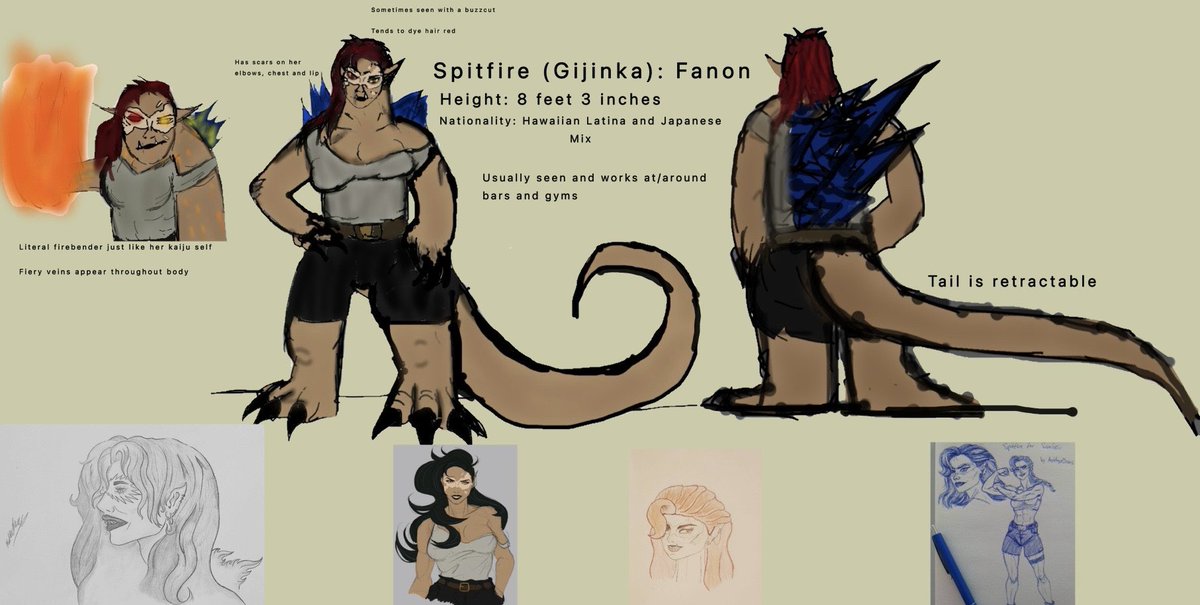 SamGoji's tweet image. Gijinka Spitfire 

#Fangoji #Godzilla
