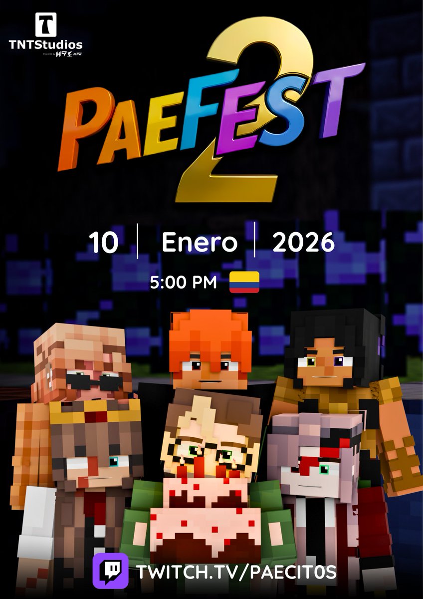 Paecit0s's tweet image. Ya fue mucho descanso, es hora de volver a Twitch con toda... Así que ¿Están listos para el  #PaeFest2 ? 💚✨

Nos vemos este 10 de Enero a las 5:00pm 🇨🇴, sólo por Twitch 💜✨

¿Los veré ahí? 👀