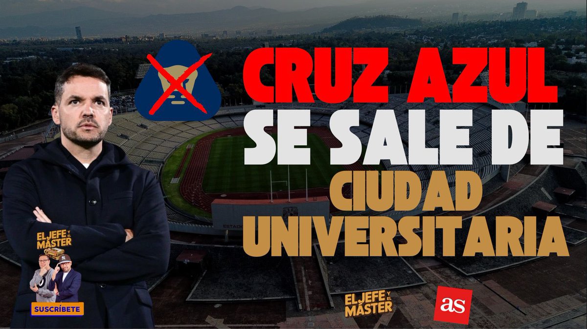 Se sale <a href="/CruzAzul/">CRUZ AZUL</a> del Estadio Olímpico de CU. A las 13:00 los esperamos con el desarrollo de laNOTOTA. La UNAM los haría echado