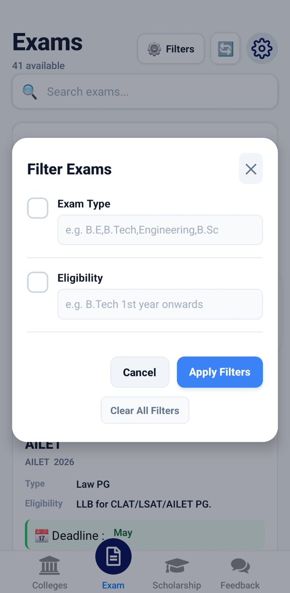 JoydipDewasi's tweet photo. College prep just got easier! ๐ The new CampusSign update is live:
๐Centralized Exam info๐ธActive Scholarship links ๐จAdvanced New UI
Now discover colleges, exams, and scholarships in one app
Check it out: https://t.co/dtrKphla7M
#Exams #Scholarships #CampusSign #StudentApp https://t.co/88foQTRQN7