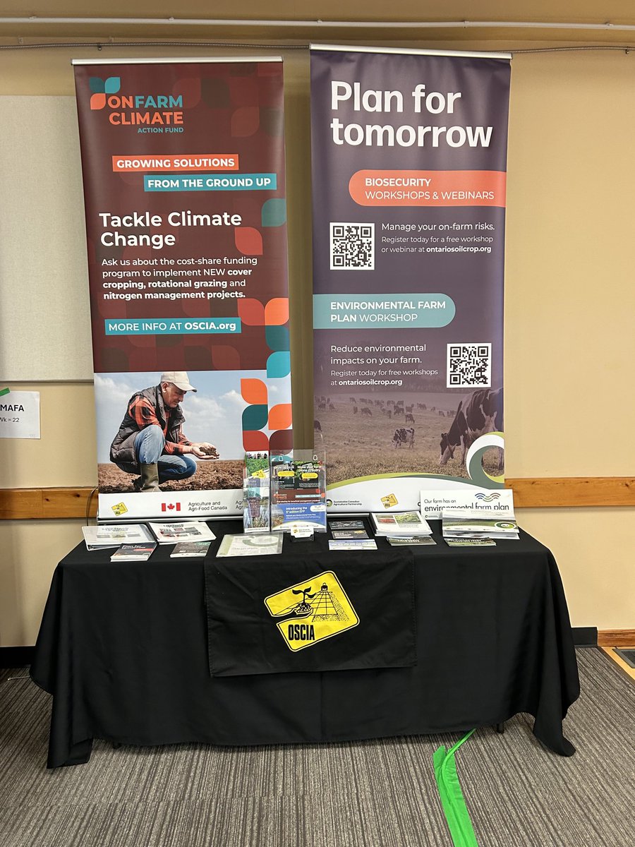 lsinclair6's tweet photo. #OSCIA ready to talk to you at Grey Bruce Farmers Week. Stop by! https://t.co/og0Q7qb9hL