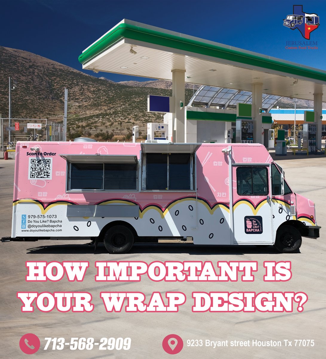 Your design is your first impression. 📷
The right COLORS make your truck stand out,  📷
clear FONTS make your brand easy to read,  📷
and well-chosen IMAGES instantly communicate what you sell. 📷
Good design attracts attention.
Poor design creates confusion.