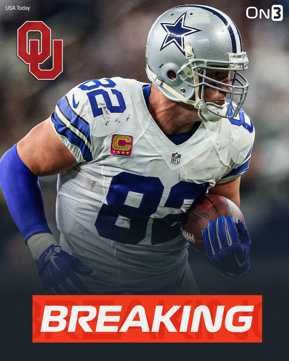 On3sports's tweet image. NEWS: Oklahoma is hiring Jason Witten as its next TE coach, @PeteNakos &amp;amp; @SoonerScoop confirm👀

on3.com/college/oklaho…