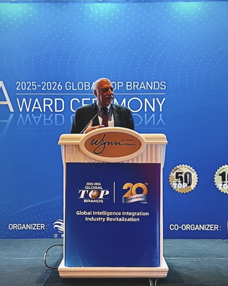 It was an honor to be a distinguished guest, kick off the ceremony with a keynote welcome, and present a commemorative Certificate of Recognition for the 20th Anniversary of Global Top Brands, celebrating two decades of global excellence and influence.  

#CES