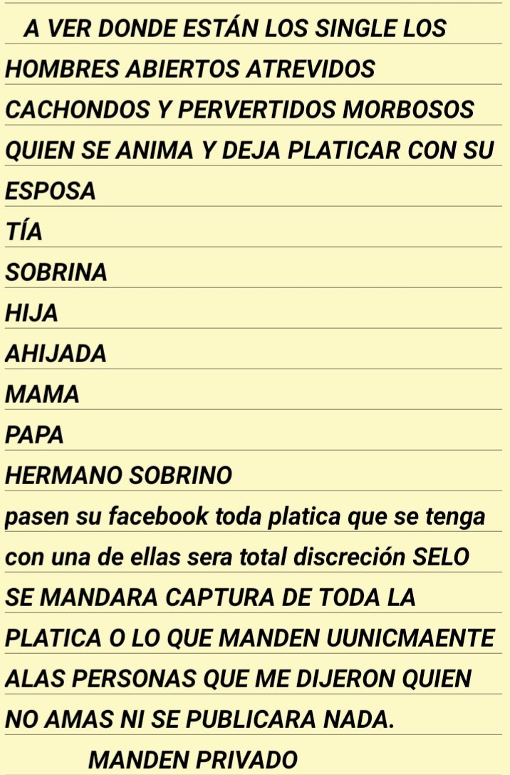 ALGUNA DUDA PREGUNTA Y ACLARACIONES MANDEN PRIVADO