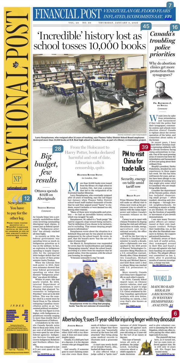 EducatorsHuman's tweet image. Thank you, @nationalpost for picking up this reporting by @HeatheratLFP with @LFPress about tvdsb’s recent book censorship, as outlined by teacher-librarian Larry Farquharson. @ONeducation @PaulCalandra @Sflecce @TomEllardCPC @ChanLPfa
