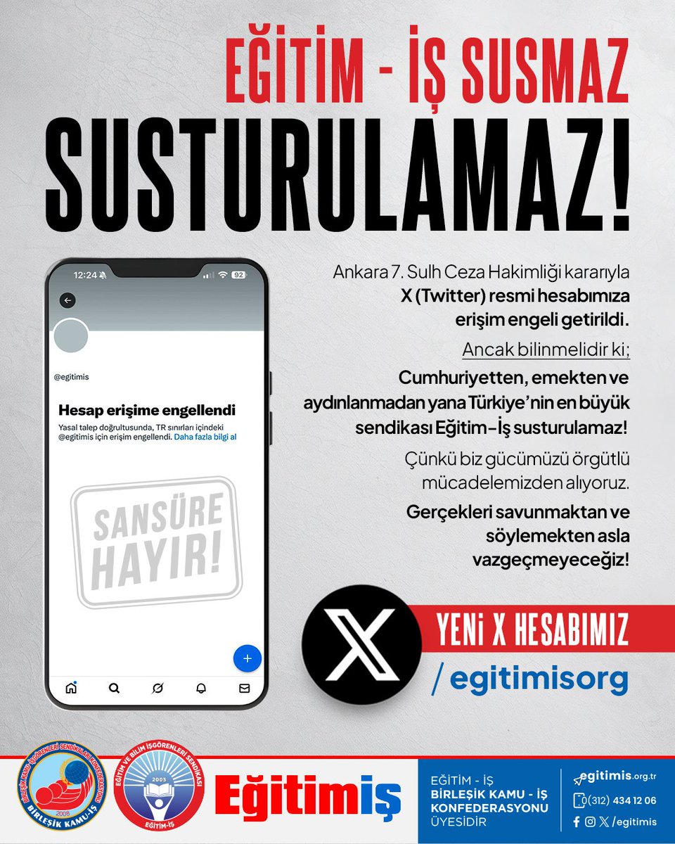 Siz susturmaya çalıştıkça sesimiz daha gür çıkacak #EgitimisSusmayacak