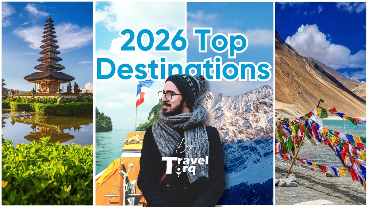 TravelTorq's tweet image. 🌍 Ready to explore the world in 2026?
From spiritual journeys to island escapes and mountain adventures — these are the top destinations you shouldn’t miss.

✈️ Start planning your next trip with Travel Torq
🔗 click to see : traveltorq.com/2026-top-desti…

 #TravelTorq #Travel2026