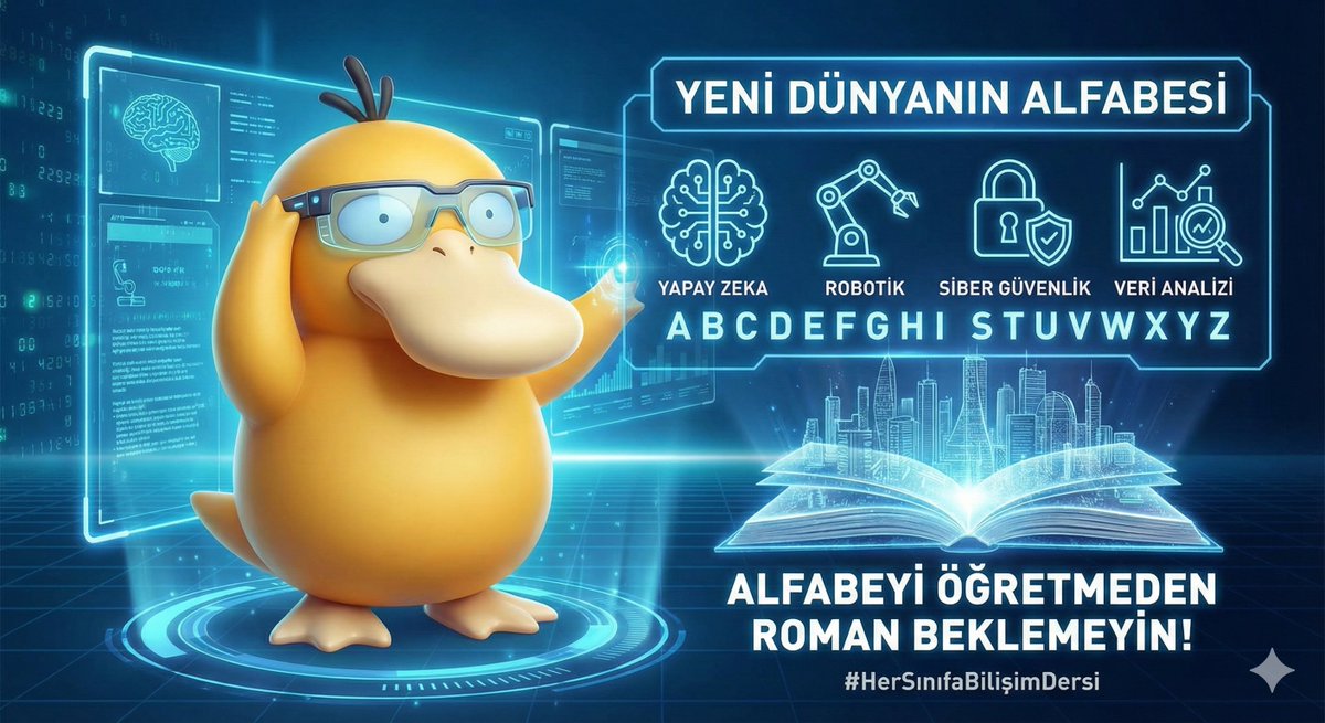 🤖 Dünya Yapay Zeka devrimini konuşurken, biz hala seçmeli ders saatlerini doldurmaya çalışamayız. Kodlama, Robotik, Siber Güvenlik, Veri Analizi... Bunlar "hobi" değil, yeni dünyanın alfabesidir. Alfabeyi öğretmeden roman yazmalarını bekleyemezsiniz.  Ajanlar Görevde