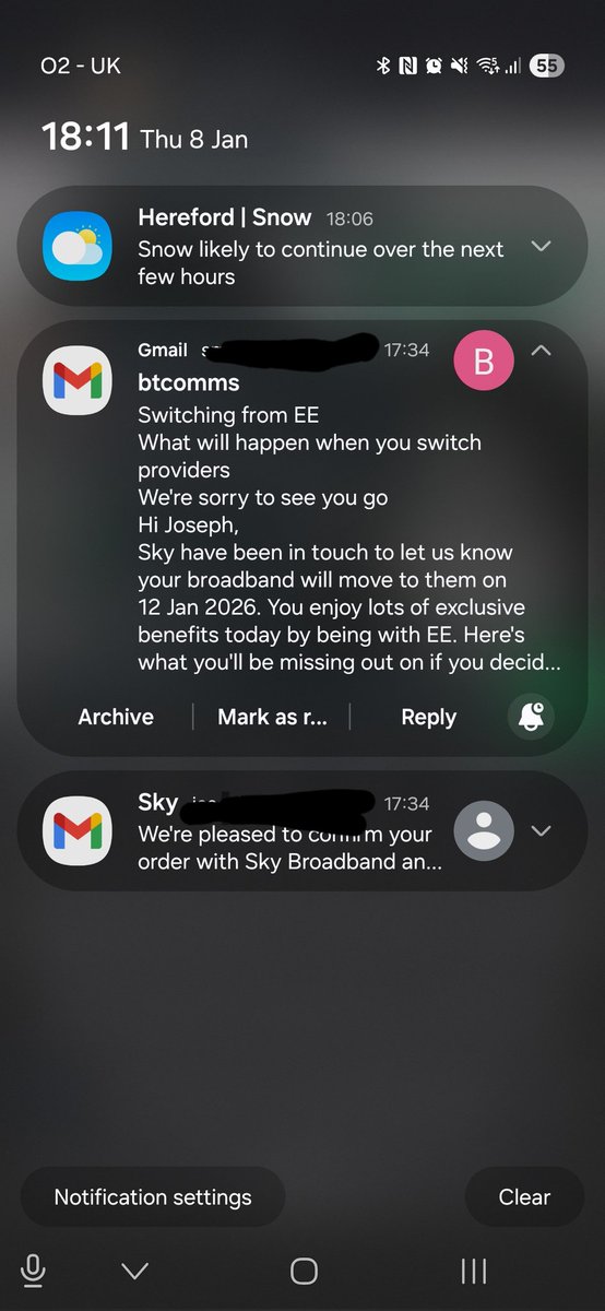 JoeBMahon's tweet photo. @EE are sorry to see me go, and I apparently get lots of exclusive benefits! 

EE were offering me a renewal of £56pcm for 300mbps

@sky have just offered me the same speed for £25. I gail to see what benefits I'm going to miss out on from EE https://t.co/GAXBAQDN8g