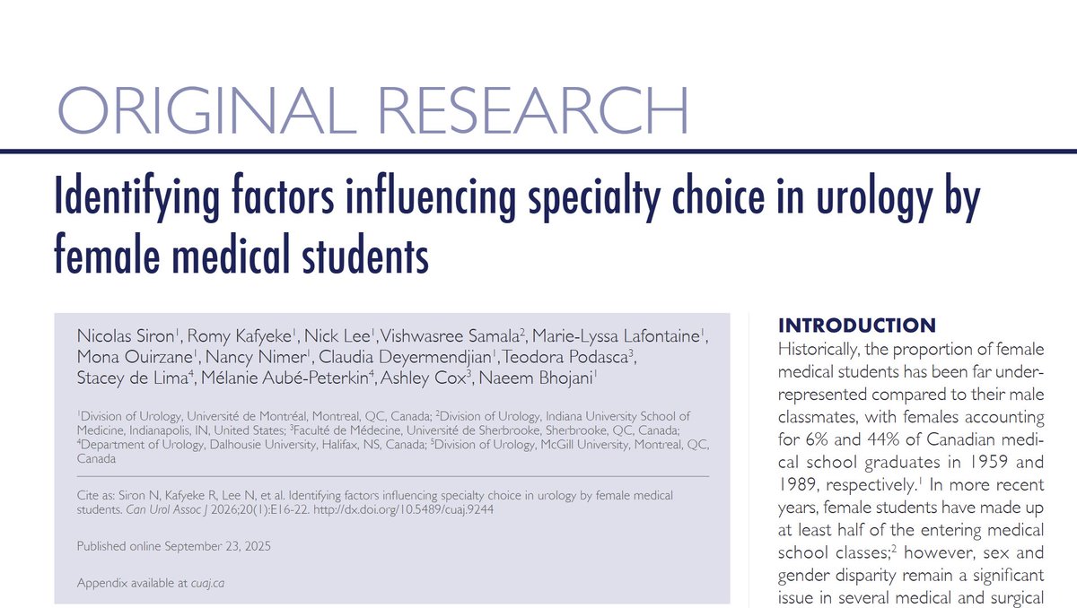 Canadian Society for Women in Urology (CSWU) tweet media