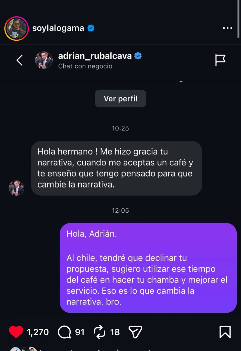 ZomVick's tweet photo. Acto 1: @Lalo_GamaR sube un video sobre el Metro de la CDMX.

Acto 2: Al director del Metro @AdrianRubalcava no le hace mucha gracia (aunque diga que sí) y se lo hace saber por mensaje directo.

Acto 3: Lalo de responde de la manera más épica posible: https://t.co/paBxuUifXQ