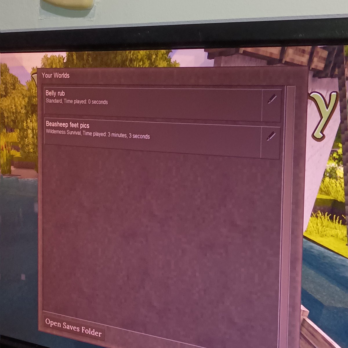 My gf was playing Vintage Story, then I looked at her computer and saw this on the screen.