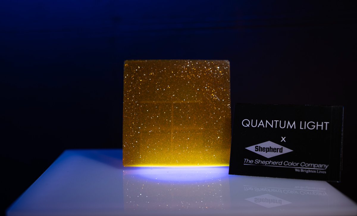 ShepherdColor's tweet photo. Shepherd Color's StarLight Pigments create dramatic sparkle &amp; brilliance using silver coated glass flakes for many applications. We recently partnered with Quantum Light pigments to showcase their pigments that include StarLight at the Consumer Electronics Show. #ces2026 https://t.co/rdzYtRGJg7