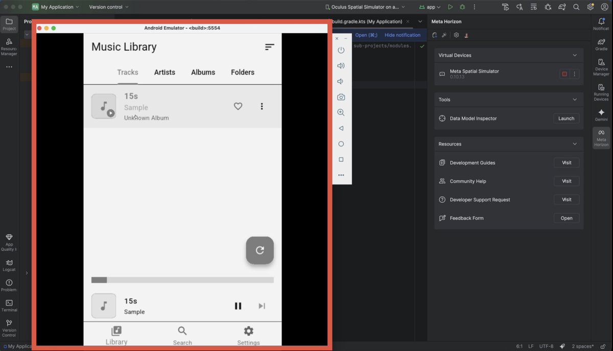 Hello Everyone &amp; Great News! 🎉

📣 Today, we're launching Meta Spatial Simulator (Beta) !

This new tool will make your Android development for Meta Quest much easier, and no more need to take your headset on and off every time.

- Instantly test 2D panel apps and see how your