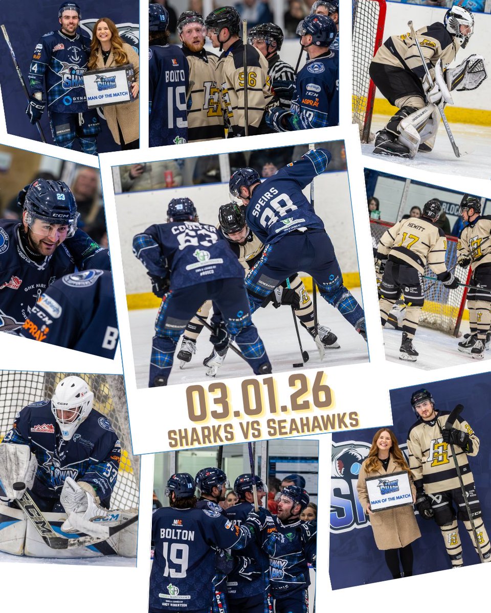 solwaysharks's tweet image. GAME REWIND 🔙

Tonight we're looking back at our thrilling win against the Seahawks last Saturday!🦈

Make sure you join us for our triple header starting tomorrow against the Steeldogs for more moments like these 🤩

📸 Duncan Speirs Snr 

🎟 - sharksihc.com/tickets/