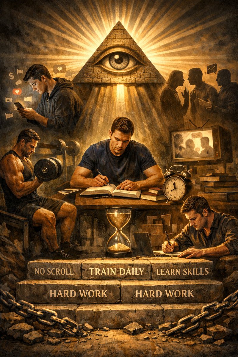 Most people don’t lack talent; they lack control of attention; and attention is the real currency of this era. The “Illuminati” message is simple and practical; stop letting your phone; your impulses; and other people’s opinions run your day. For the next 30 days; build