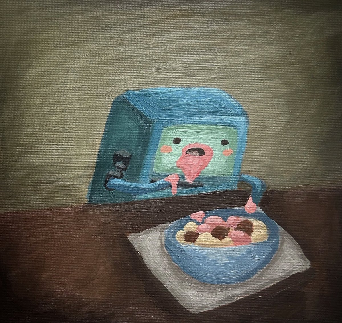 cherriesren's tweet image. my ice cream bmo prints r heeeeere &amp;lt;3