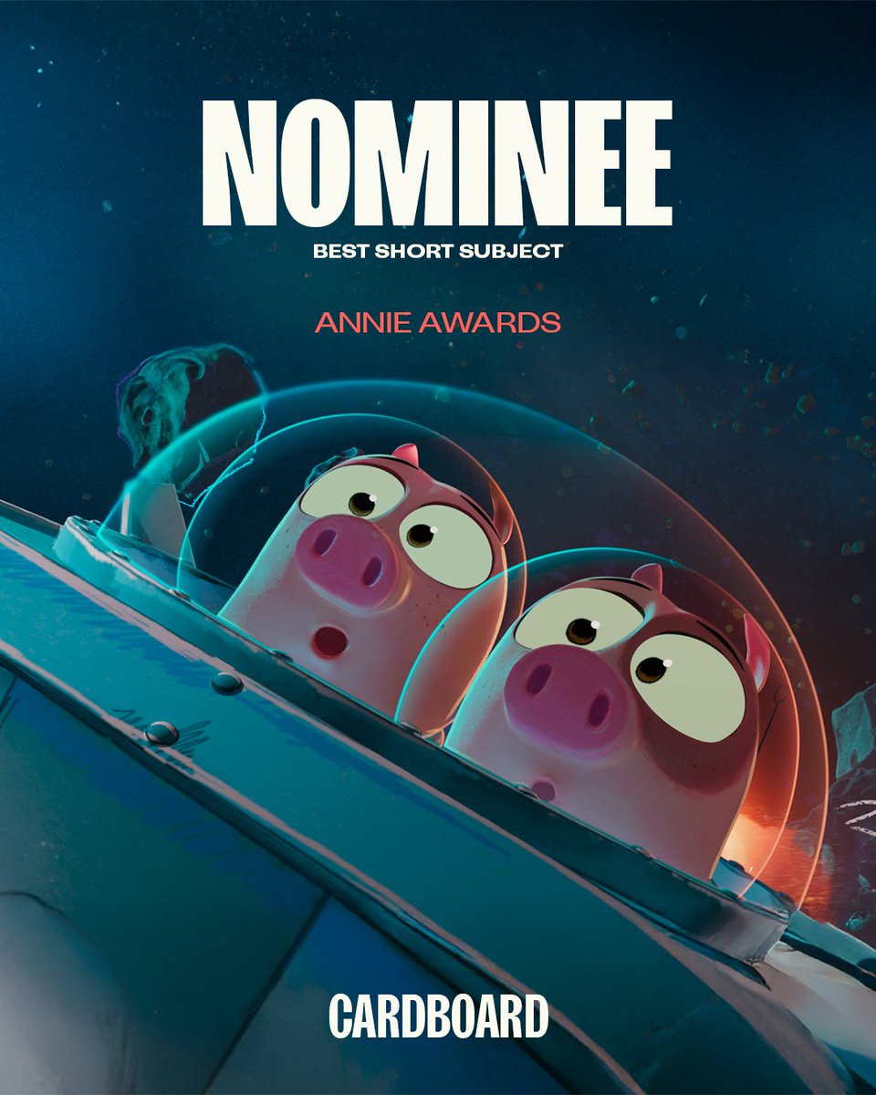 dneg's tweet image. Another milestone for #Cardboard! 🎉 The film has earned a Best Short Subject nomination at the 53rd Annie Awards. We’re so proud to have helped bring this story to life alongside @LSAnimation. Congratulations to the full #Cardboard team!

Learn more here: bit.ly/49bjkEn