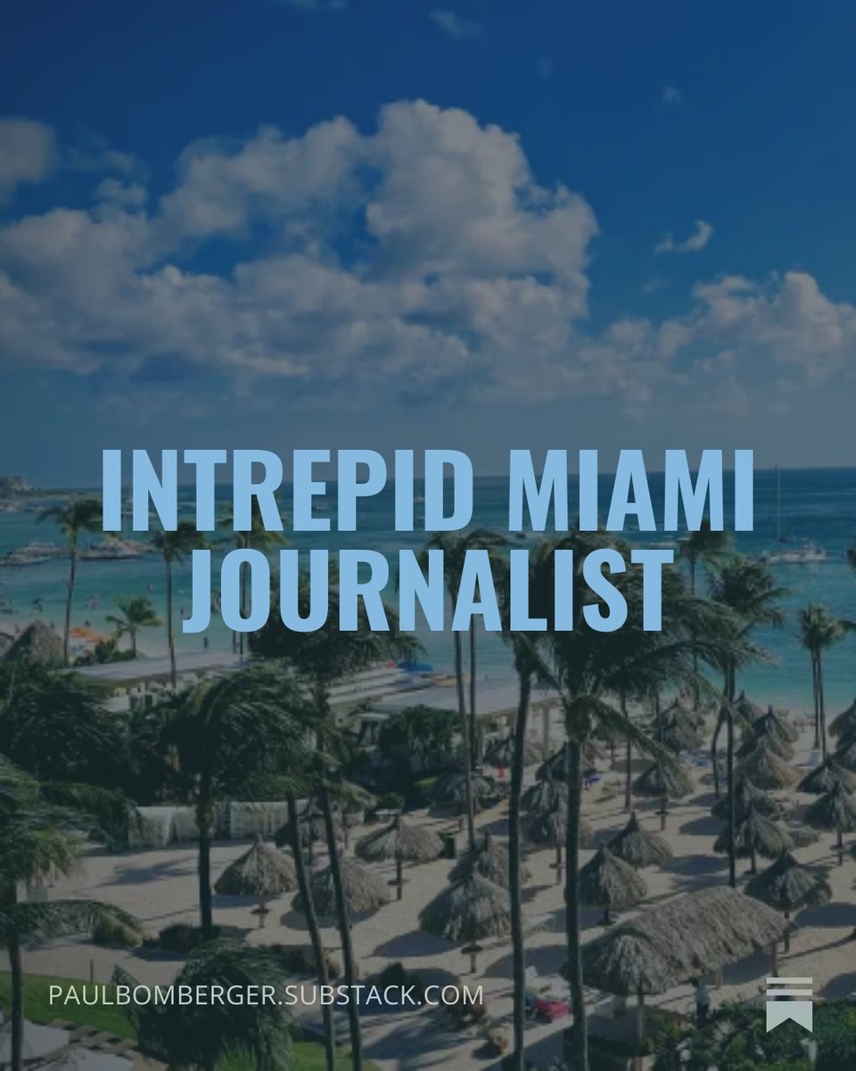 Dropped on #Substack 👉 latest from the Intrepid #Miami  journalist on his free agent journey; read his holistic approach to newsrooms retaining reporters #journalism #business #leader #careers open.substack.com/pub/paulbomber…