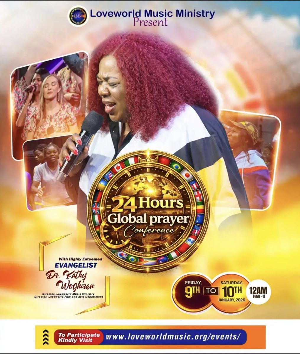 mediablastnet's tweet photo. π₯ *itβs the race for the last man*!
π LMM 24 Hours Global Prayer Conference with the highly esteemed Evang. Dr. Kathy Woghiren.
π 9β10th Jan 2026 | β° 12:00 AM (GMT +1)
π Register now:
π https://t.co/PDzA25aC0K
π Donβt miss it!
#LMMGlobalPrayerConference
#LGPC2026 https://t.co/JPSuMFBFFx