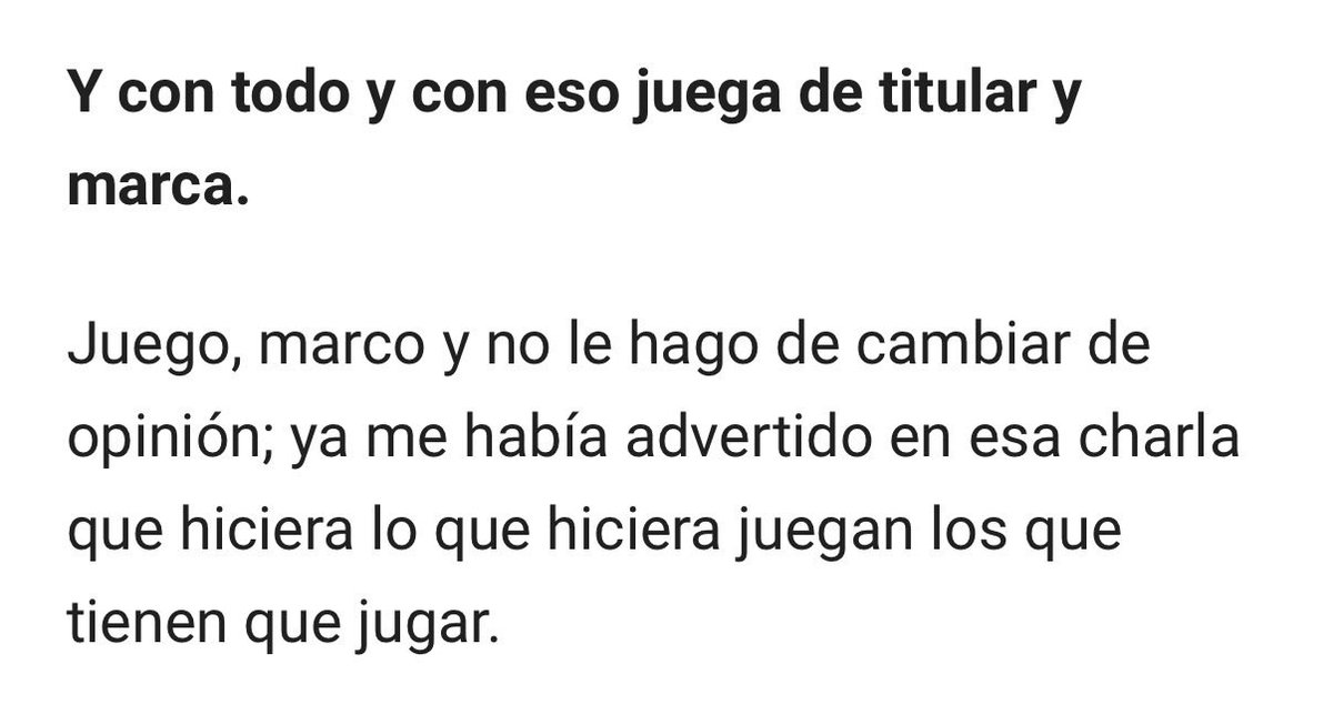 Roberto215024's tweet photo. Si algo queda claro en la entrevista de Tomy a la gaceta, es que Jorge y Álvaro siguen siendo un cero a la izquierda y la gente de arriba elige quien juega y quien no. Igual entendemos más alineaciones raras así.. https://t.co/L8HAEPETvj