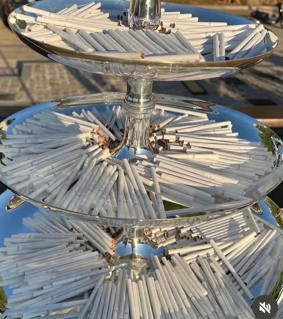 CigsMake's tweet image. A wedding which provided cigarettes for their guests.