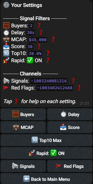 🚀 Rapid Growth Update

We've optimized our Rapid Growth system for better performance:

⚡ Faster detection - 10 minutes → 5-minute monitoring interval
🎯 Higher quality - Requires 2+ new wallets (previously 1)
🔥 Smarter triggers - Focus on points and Top10 recovery

Less