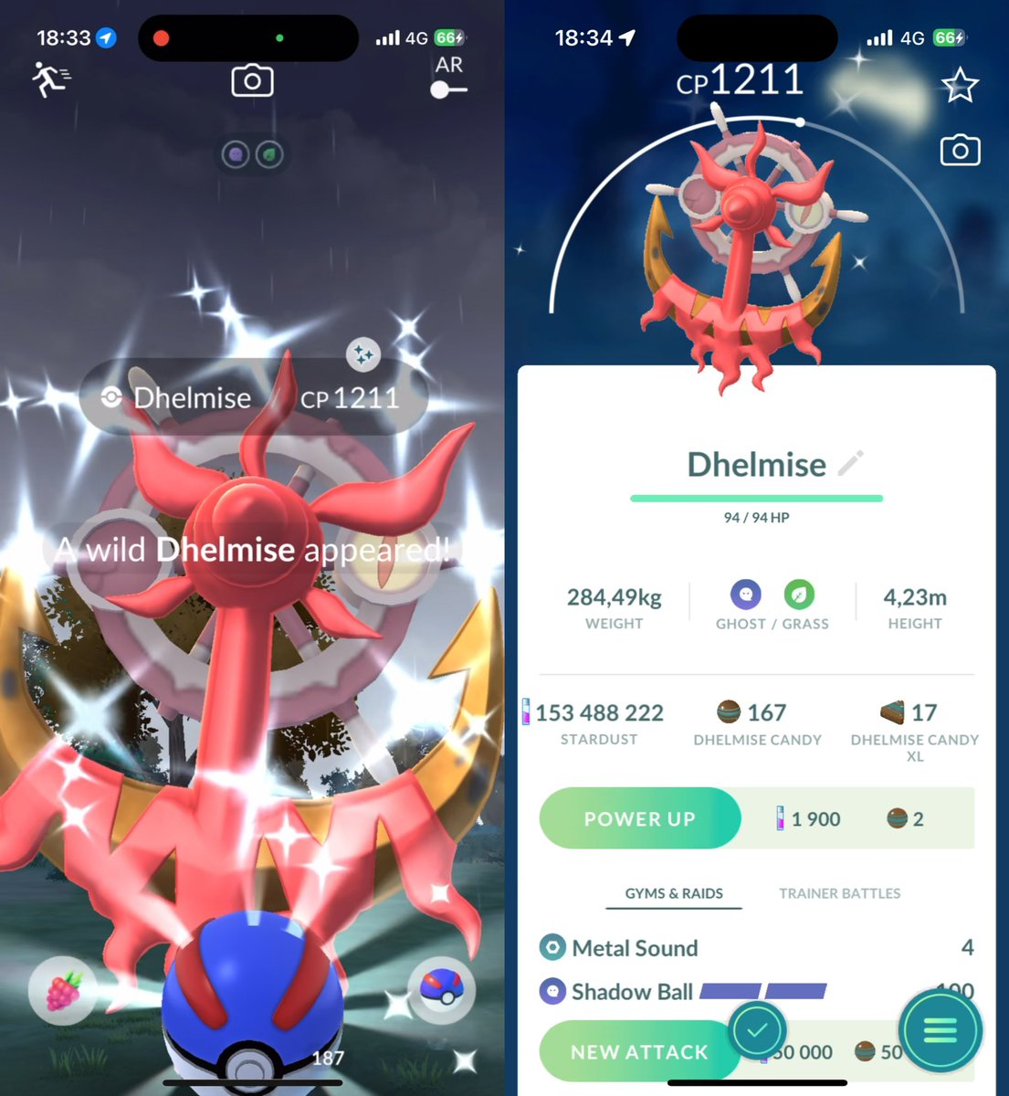 WOHOOO I GOT THE SHINY!! 🥳🥳🥳

#PokemonGO
