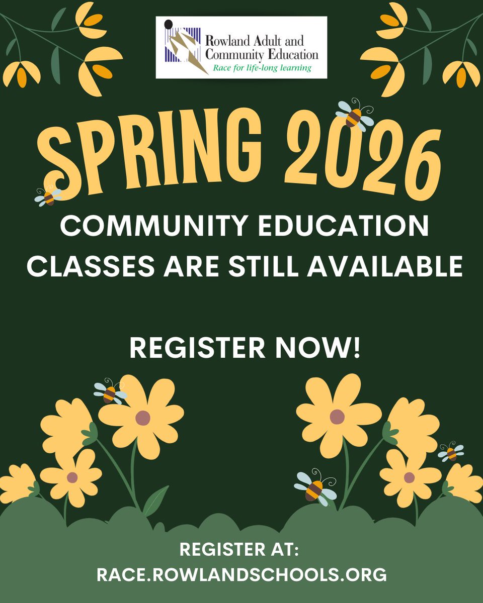 Rowland Adult Ed tweet media