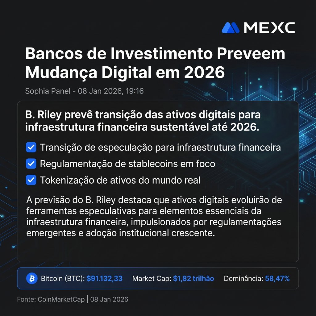 Boa noite! Ativos digitais tendem a tornar-se infraestrutura em 2026.  #MEXC0Fee #Mexc #Mexc_portuguese #Crypto #Bitcoin