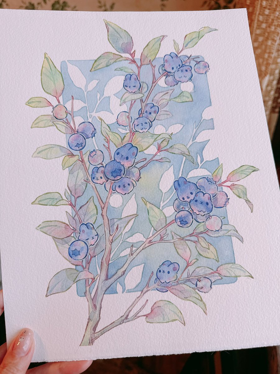 onedayfour's tweet image. growing blueberry bunnies 🫐