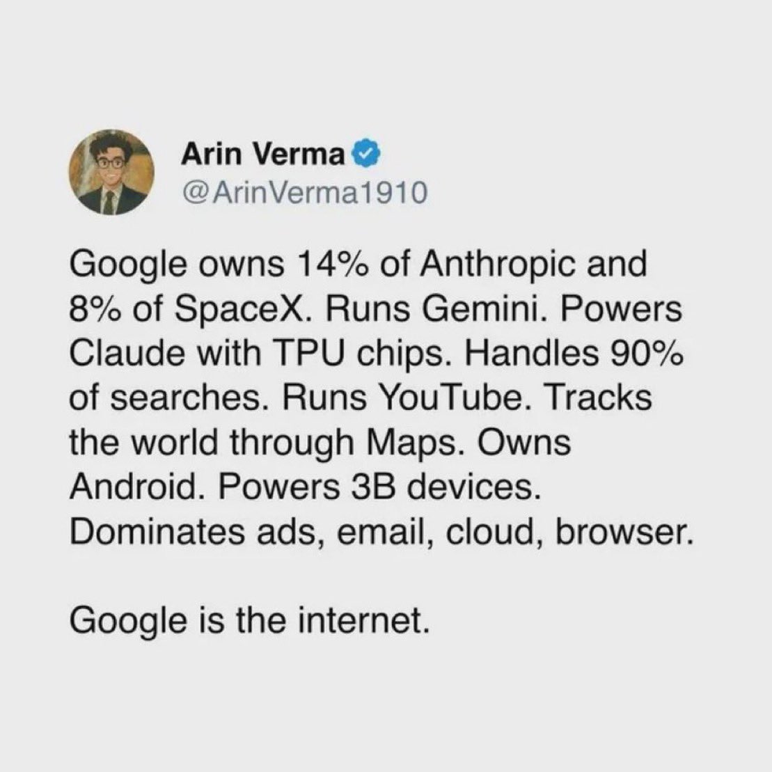 DudeWhoInvests's tweet image. This is why Google $GOOGL may very well become the largest company in the world…