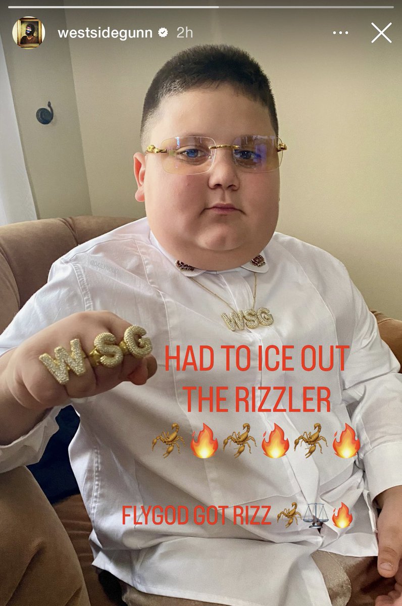 DailyNoud's tweet image. Westside Gunn links up with The Rizzler 🔥