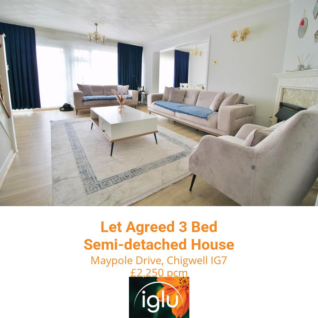 🎉 Another Let Agreed
📍 Maypole Drive, Chigwell IG7
� 3 Bedroom, Semi-detached House

For more details about similar properties, contact us via:
📞 | 020 8128 9229

Curious about your property's value? Visit  for a free valuation!