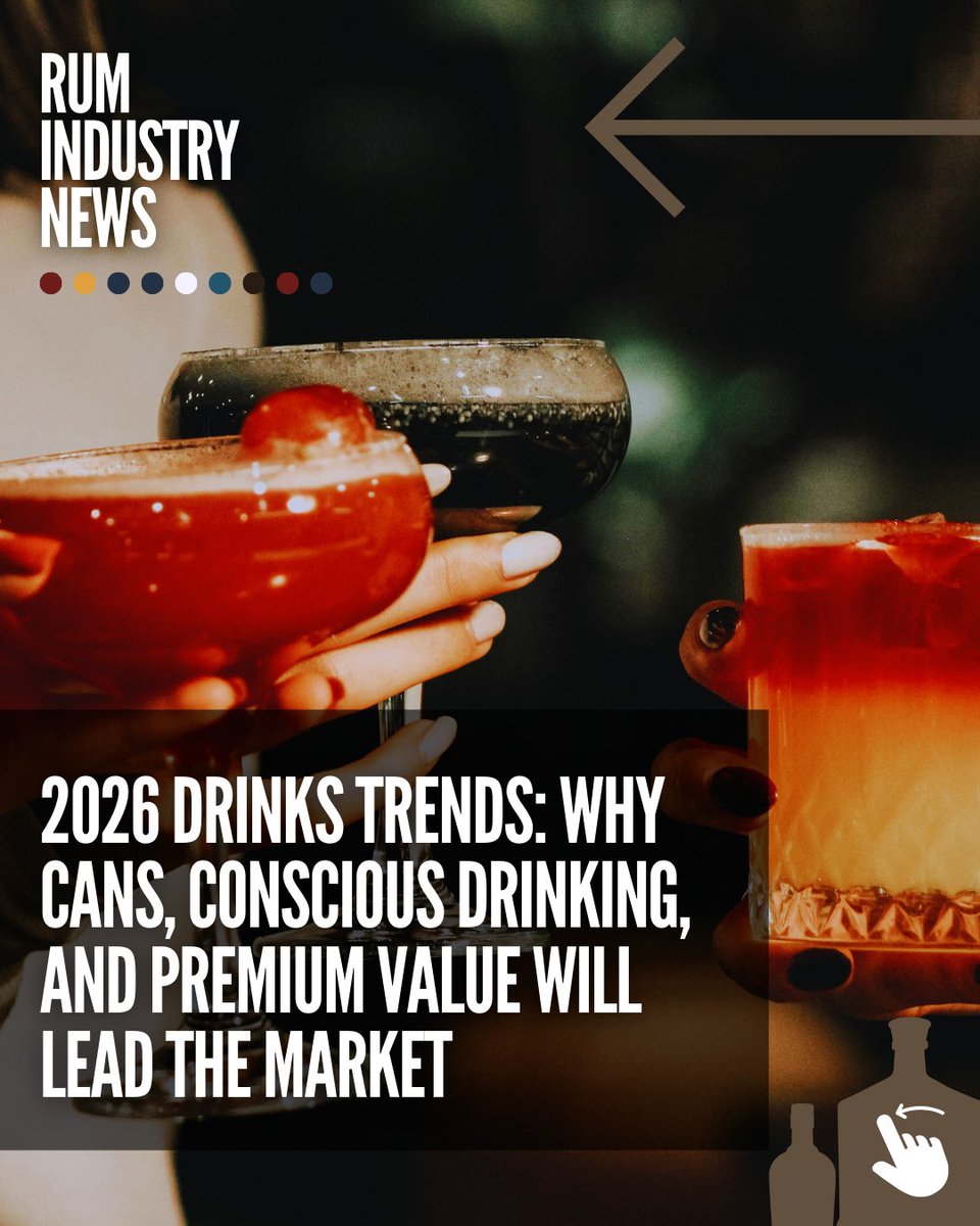 therumlab's tweet image. Cans, conscious drinking, and premium value are set to define wine &amp;amp; spirits in 2026. Kingsland Drinks breaks down the trends reshaping how consumers drink—and why flexibility is the new luxury.

🖱️Read the full article on our website: therumlab.com/2026-drinks-tr…

#TheRumLab