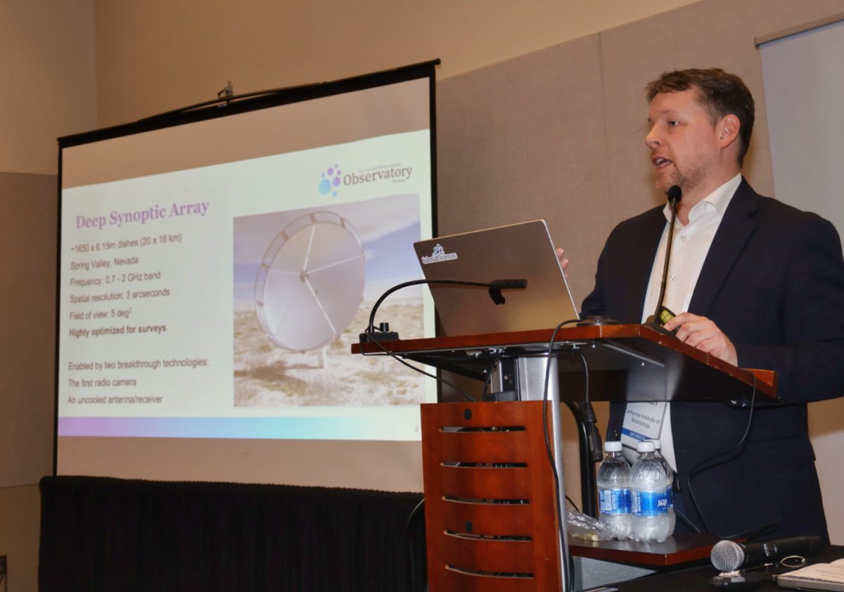 deepsynoptic's tweet image. It’s been an exciting #AAS247 as the DSA was announced to be part of the Schmidt Observatory System  and we can share that we are funded for construction by Schmidt  Sciences! We are looking forward to opening up the dynamic radio sky to  the worldwide astronomy community. 🔭