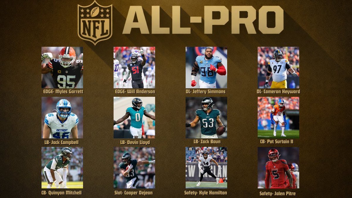 bradypenn21's tweet image. My First and Second Team All-Pro Selections