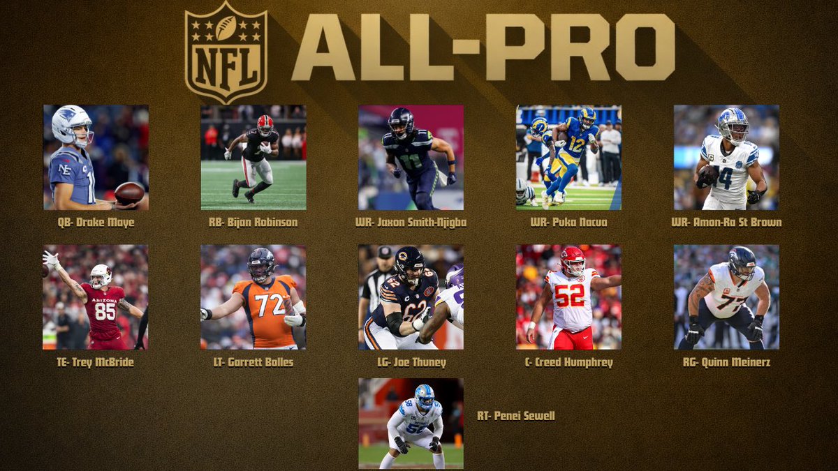 bradypenn21's tweet image. My First and Second Team All-Pro Selections