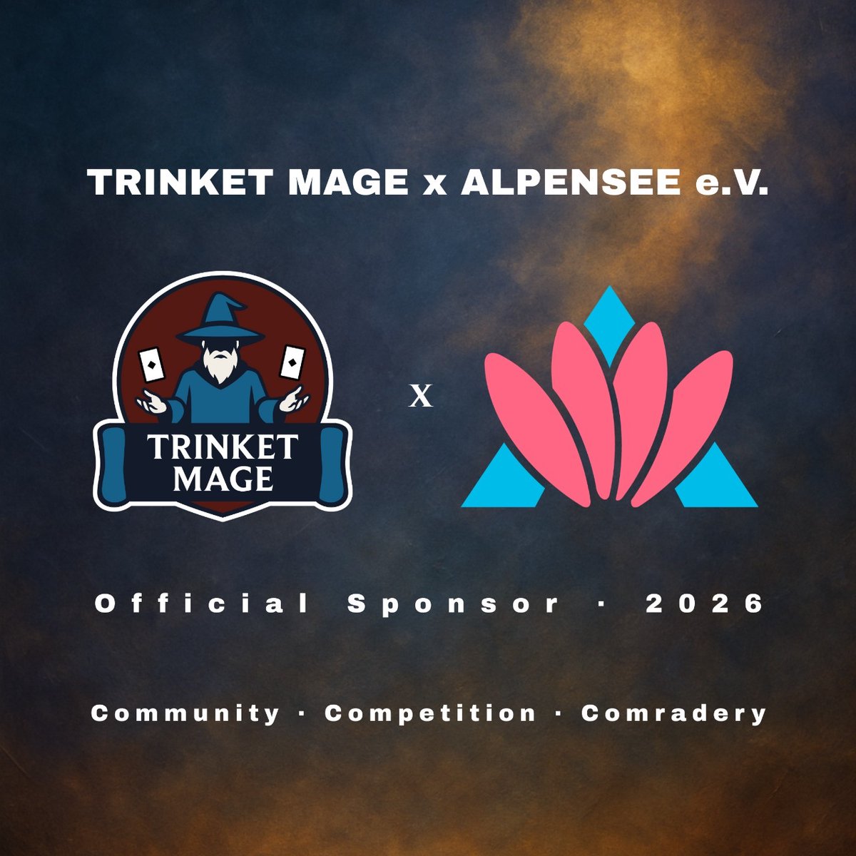 We are proud to announce our first official sponsor for 2026: Trinket Mage!🧙‍♂️🌊
More than just a store, it's a place for lovers of TCGs, Manga and Board Games to come together and share their passion.
Feel free to drop by if you're ever in Southern Bavaria — everyone is welcome!